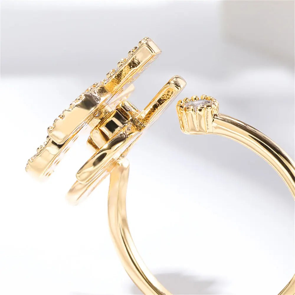 Anillo Girasol Giratorio